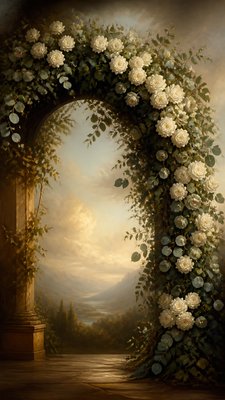 Classical Realism Art Style wedding invitation example