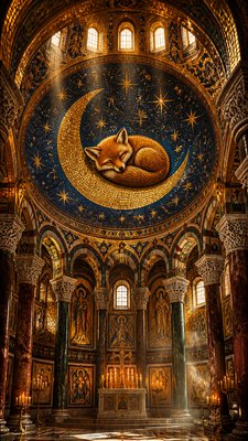 Byzantine Architecture baby announcement example