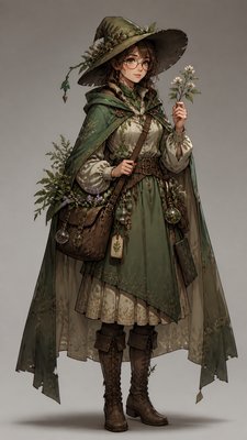 Semi-Realistic Anime Art Style character design example