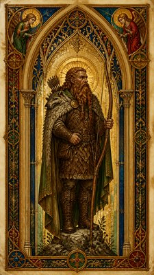 Gothic Religious Art tabletop character portrait example
