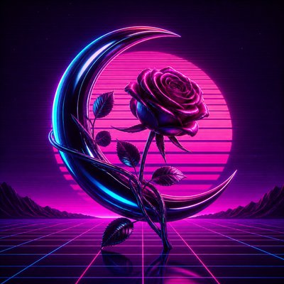 Synthwave Aesthetic tattoo design example