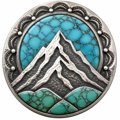 Southwestern Turquoise Jewelry Style logo concept example