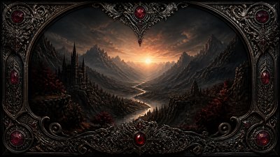 Gothic Jewelry Design desktop wallpaper example