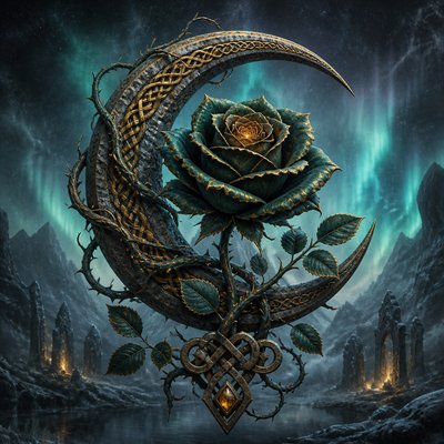 Norse Fantasy Art tattoo design