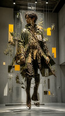 Installation Modern Art Style character design example