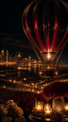 Night Luxe Aesthetic greeting card example