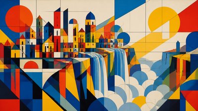 Bauhaus Geometric Art concept art example