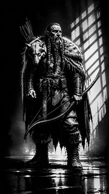 Noir Comic Art tabletop character portrait example