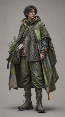 Gorpcore Aesthetic character design example