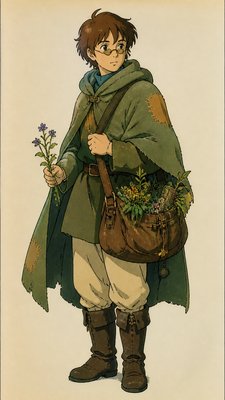 90s Anime Cell Animation Still character design example