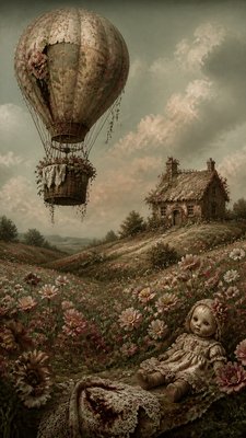 Dark Cottagecore Aesthetic greeting card example
