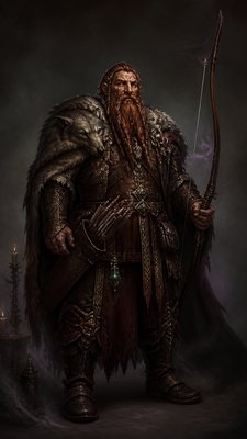 Gothic Fantasy Art tabletop character portrait example