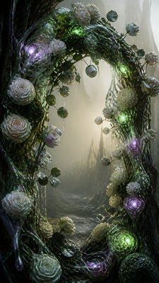 Biopunk Sci-Fi Art wedding invitation example