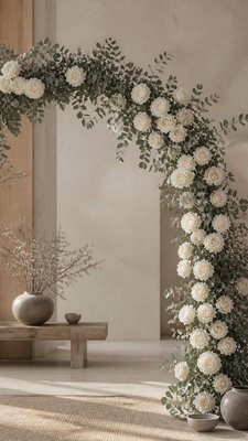 Japandi Aesthetic wedding invitation example