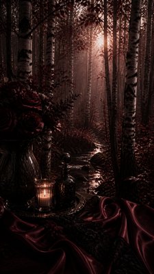 Dark Feminine Aesthetic wall art print example