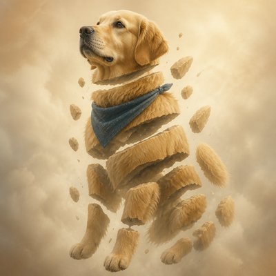 Floating Islands pet portrait example