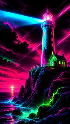 Neon Pop Art Style poster example