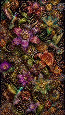 Maximalism Art Style phone case design example