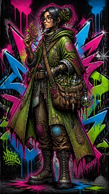 Graffiti Art Style character design example