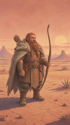 Desertwave Aesthetic tabletop character portrait example