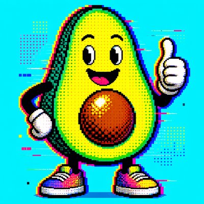Digital Pop Art Style sticker example