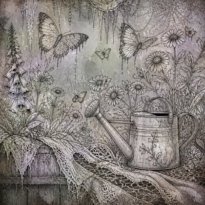 Fairy Grunge Aesthetic coloring page example