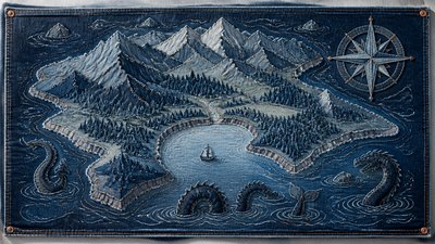 Denim-on-Denim Fashion Style fantasy map example