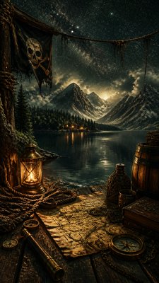 Piratecore Aesthetic phone wallpaper example