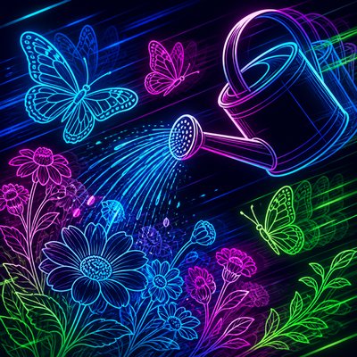 Motion Graphics Digital Art Style coloring page example