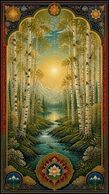 Buddhist Religious Art wall art print example