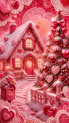 Lovecore Aesthetic Christmas card example