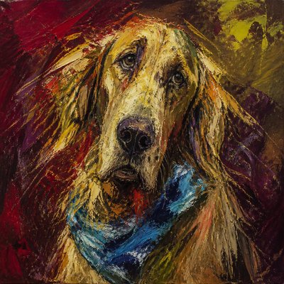 Expressionist Portrait Style pet portrait example