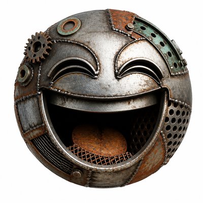 Metal Assemblage Sculpture Art Style Twitch emote example