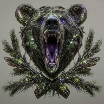 Biopunk Sci-Fi Art t-shirt design example