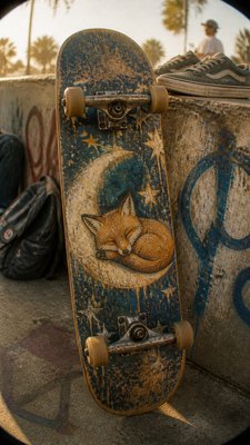 Skater Aesthetic baby announcement example