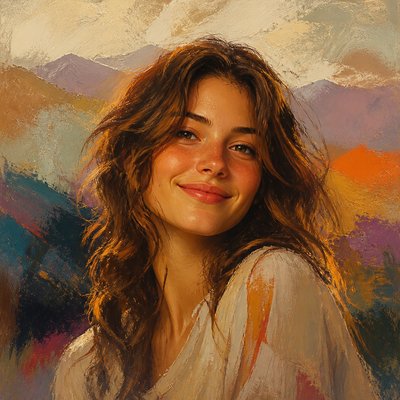 Abstract Landscape Art Style profile picture example