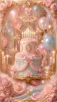 Princesscore Aesthetic birthday card