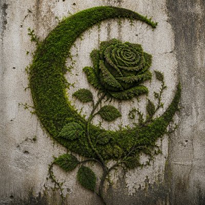 Moss Graffiti Street Art Style tattoo design example