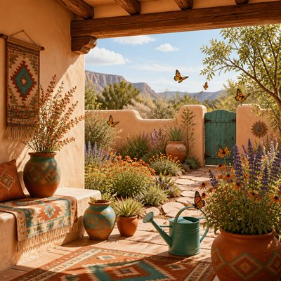 Southwestern Interior Design coloring page example