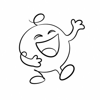 Minimalist Line Portrait Style Twitch emote example