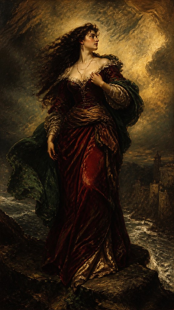 full-length portrait of an elegant figure — Romanticism Art Style