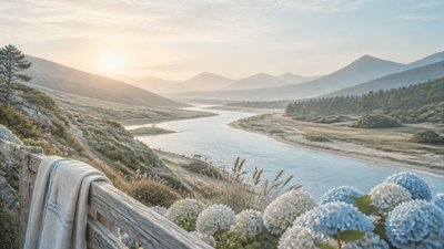 Coastal Grandmother Aesthetic desktop wallpaper example