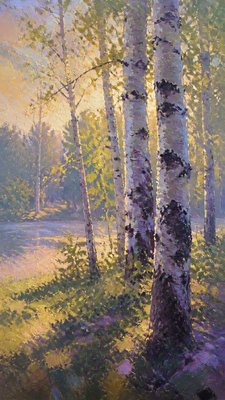 Impressionist Nature Art wall art print example