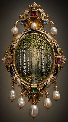 Renaissance Jewelry Design wall art print example
