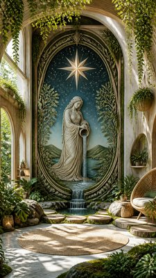 Biophilic Interior Design tarot card example