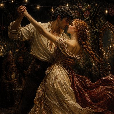 Baroque Art Style couple portrait example