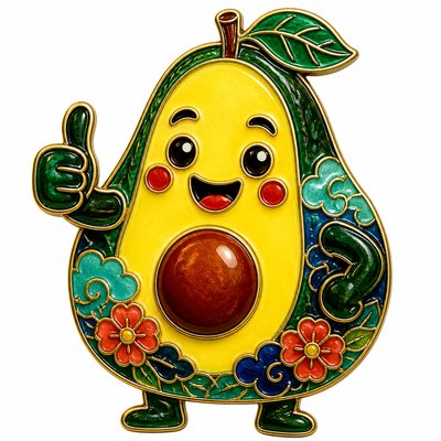 Enamel Cloisonné Jewelry Design sticker example