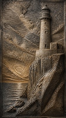 Stone Carving Sculpture Art Style poster example