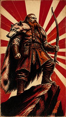 Propaganda Poster Design tabletop character portrait example