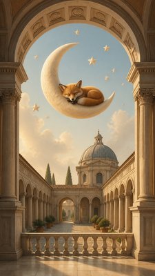 Renaissance Architecture baby announcement example